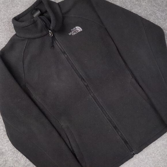 The North Face Womens Fleece Large Black Long Sleeve Full Zip Collared Jacket - Picture 9 of 11